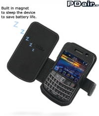 PDair Luxe Leather Case / Beschermtas BlackBerry Bold 9700 - BOOK