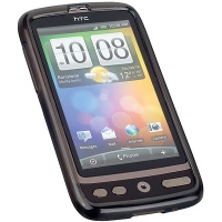 Silicone Gelli Case / TPU Skin Dark / Donker voor HTC Desire
