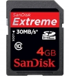 Sandisk 4GB Extreme III SDHC Card Class 10 (SD-Kaart 30MB/s 200x)