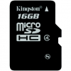 Kingston 16GB MicroSD Card Class 4 Single Pack (MicroSDHC)