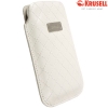 KRUSELL Coco Luxe Leather Mobile Pouch Tasje White Large | 95159
