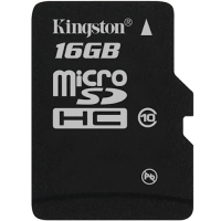 Kingston 16GB MicroSDHC Card Class 10 met SD-Adapter (MicroSD)