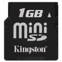 Kingston 1GB Mini Secure Digital Card, Incl SD-Adapter (MiniSD)