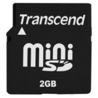 Transcend 2GB MiniSD Card Incl SD-Adapter (Mini-SD Kaart)
