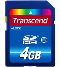 Transcend 4GB SDHC Card Class 6 - TS4GSDHC6
