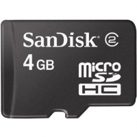 Sandisk 4GB MicroSDHC Card Class 4 (MicroSD Kaart, T-Flash)
