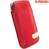KRUSELL Gaia Luxe Leather Mobile Pouch Tasje Red Medium | 95297