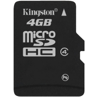 Kingston 4GB MicroSD Class 4 met SD-Adapter (MicroSDHC, SDC4/4GB)