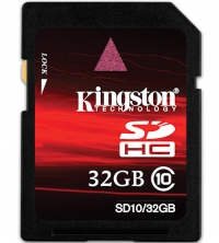 Kingston 32GB SDHC Card Class 10 (SD-Kaart) | SD10/32GB