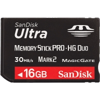 Sandisk 16GB Memory Stick Pro HG Duo UltraII (Mark2, 30MB/s, 200x