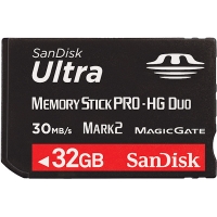 Sandisk 32GB Memory Stick Pro HG Duo UltraII (Mark2, 30MB/s, 200x