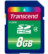 Transcend 8GB SDHC Card Class 4 - TS8GSDHC4