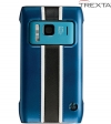 Trexta Snap on Cover Leather Racing Series Blue for Nokia N8