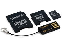 Kingston 4GB MicroSD met SD + MiniSD Adapters + USB Reader Gen2