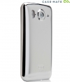 Case-Mate Barely There Case Silver + Display Folie HTC Desire HD