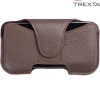 Trexta Vesta Leather Case / Pouch met Clip Brown for oa iPhone