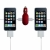 iOrange Dual USB Car Charger / Autolader Universeel Red
