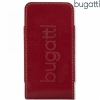 Bugatti Twin Case calfskin Leather Pouch / Luxe Tas Size SL Red