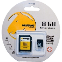 Mustang-Flash 8GB MicroSDHC Card Class 10 met SD-Adapter
