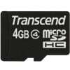 Transcend 4GB MicroSDHC Card Class 4 incl. SD-Adapter TS4GUSDHC4