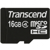 Transcend 16GB MicroSDHC Card Class 4 incl SD-Adapter TS16GUSDHC4