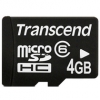 Transcend 4GB MicroSD Card Class 6 incl. SD-Adapter (MicroSDHC)