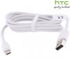 HTC DC M410 MicroUSB Datakabel / Sync- Charge Cable White Orig.