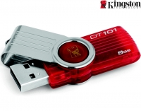 Kingston 8GB DataTraveler 101 G2 Rood / USB 2.0 Flash Drive