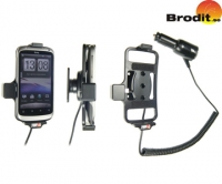 BRODIT Actieve Houder met Autolader voor HTC Desire S - 512251