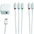 Apple Componenten AV-Kabel incl USB Lichtnetadapter v iPod iPhone