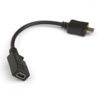 Charger / Oplader Adapter van MiniUSB naar MicroUSB - Kort 10 cm