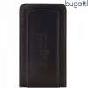 Bugatti Twin Case calfskin Leather Pouch / Luxe Tas Size SL Black
