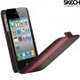 Skech Custom Jacket Flip shell Case Black/Red v Apple iPhone 4 4S