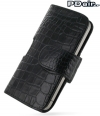 PDair Luxe Leather Pouch Beschermtasje Croco v. Apple iPhone 4 4S