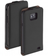 Premium Flip Case Hoesje voor Samsung Galaxy S II i9100 - Zwart