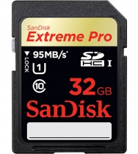 Sandisk 32GB SDHC Extreme Pro UHS-1 Full HD (95MB/s, 633x)