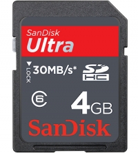 Sandisk 4GB Ultra SDHC High Performance Class 6 (30MB/s, 200x)