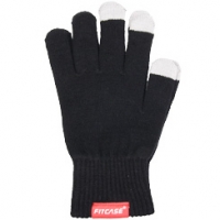 FitCase Touchscreen Gloves Wool Handschoenen Size S Black