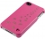 Trexta Snap on Cover Leather Nature Serie Pink Apple iPhone 4 4S