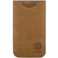 Bugatti Skinny Universal Leather Pouch / Tasje Maat M - Desert