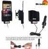 BRODIT Actieve Houder met Autolader voor Apple iPod Touch 4G & 5G