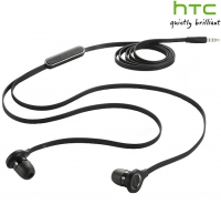 HTC RC E190 Stereo Headset (Tangle Free, Music Controls) Zwart
