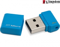Kingston 8GB DataTraveler Micro Blauw / USB 2.0 Flash Drive