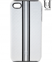 Uunique Protégé Leather Hard Shell Case White voor iPhone 4/4S