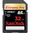 Sandisk 32GB Extreme Pro SDHC UHS-1 Full HD Video (45MB/s, 300x)