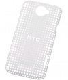 HTC HC C704 Hard Shell Case Cover with Holes voor HTC One X - Wit