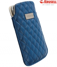 KRUSELL Avenyn Luxe Leather Pouch Tasje Size L | 95367 - Blauw