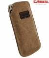 KRUSELL Uppsala Mobile Canvas Pouch Size Large - Brown