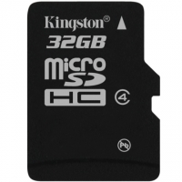 Kingston 32GB MicroSD Card Class 4 Singe Pack (MicroSDHC)