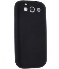 Silicon Protective Skin Case Hoesje Zwart Samsung Galaxy S3 i9300